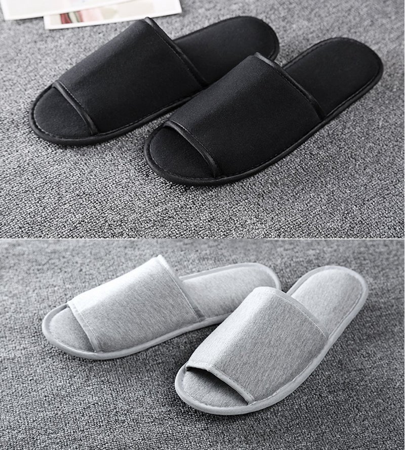 Comfysail Foldable Portable Slippers Washable Open Toe Towelling Slippers with Storage Bag for Spa Travel Hotel/Home Guest 34-43 - Image 4